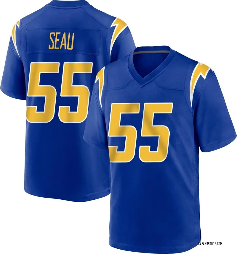 Junior Seau Legend Color Rush T-Shirt - Blue - Tshirtsedge